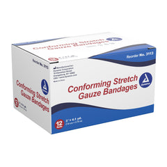 Dynarex® Sterile Conforming Bandage, 3 Inch x 4-1/10 Yard