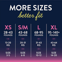 Goodnites® Girls Heavy Absorbency Nighttime Underwear, X-Small