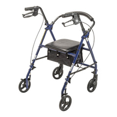 drive Steel Rollator with 6 Inch Wheels, Blue