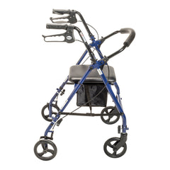 drive Steel Rollator with 6 Inch Wheels, Blue