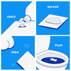 Fresh Peaches Toilet Paper Gel Bottle - Wet Wipe Alternative