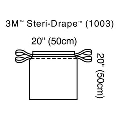 3M Steri-Drape Sterile Isolation Surgical Drape, 20 x 20 Inch