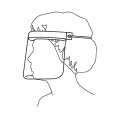 Halyard Face Shield, 3/4 Length