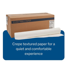 McKesson Exam Table Paper, Premium Crepe, White, 21 in x 125 ft, 12 Count