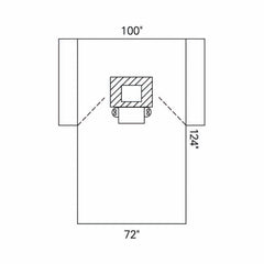 Halyard Sterile Chest Surgical Drape, 100 W x 72 W x 124 L Inch