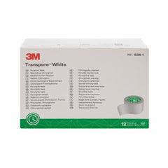 3M Transpore Plastic Medical Tape, 1 Inch x 10 Yard, White