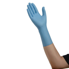 Flexam® Nitrile Extended Cuff Length Exam Glove, Medium, Blue