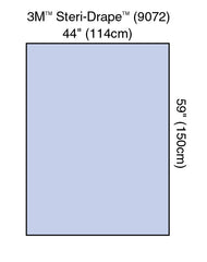 3M Steri-Drape Sterile Sheet General Purpose Drape, 44 x 59 Inch