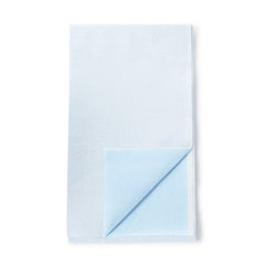 Graham Medical White/Blue Flat Stretcher Sheet, 40 x 72 Inch