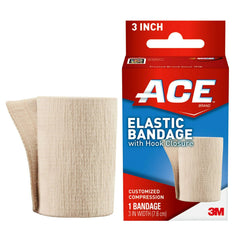 3M ACE Single Hook and Loop Closure Elastic Bandage, 3 Inch Width