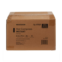 McKesson Hot Compress, Instant Hot Pack, Disposable, 6 in x 9 in, 1 Count, 24 Packs, 24 Total
