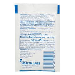 Hormel Thick & Easy Instant Thickener, Powder, Unflavored, Honey Consistency, 6.5-gram Packet