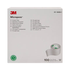3M Micropore Paper Medical Tape, 1 Inch x 1-1/2 Yard, White