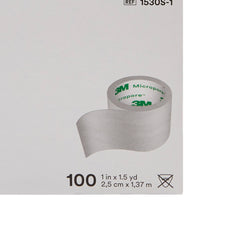 3M Micropore Paper Medical Tape, 1 Inch x 1-1/2 Yard, White