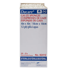 Ducare Sterile Gauze Sponge, 4 x 4 Inch