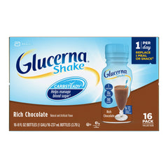 Glucerna® Shake Chocolate Oral Supplement, 8 oz. Bottle