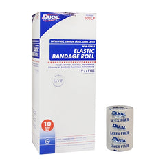 Dukal Clip Detached Closure Elastic Bandage, 3 Inch x 4-1/2 Yard