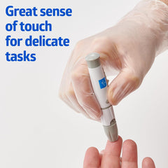 Mediguard Vinyl Synthetic Exam Gloves, Clear, Medium, 150Count