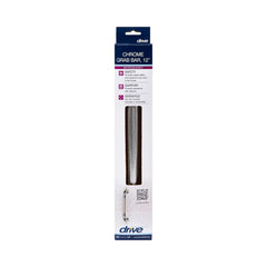 drive Chrome Knurled Grab Bar, 12"