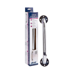 drive Chrome Knurled Grab Bar, 12"