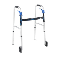 drive Aluminum Dual Release Folding Walker, 32 – 39 Inch Height