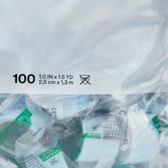 3M Micropore S Silicone Medical Tape, 1 Inch x 1-1/2 Yard, Blue