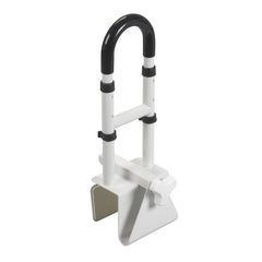 drive Clamp-On Tub Rail, White Steel, 14½ – 17 Inch Height