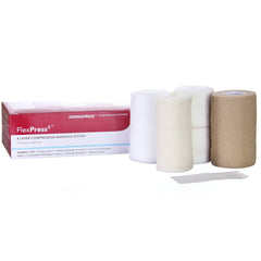FlexPress4 Self-adherent / Tape Closure 4 Layer Compression Bandage System