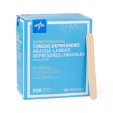 Medline MDS202065 Wood Tongue Depressor, Non-Sterile, 6" Size, Pack Of 10