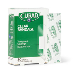 BANDAGE,CLEAR,CURAD,3/4"X3",ST,LF,30/BX