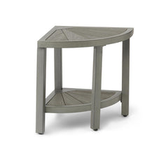 ALUMINUM CORNER BENCH W/ FAUX WOOD