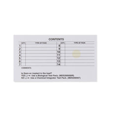 Steam/Gas Sterilization Record Card