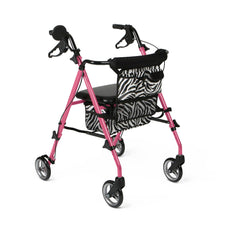 Pink Zebra Rollator