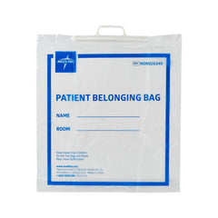 BAG,PATIENT BELONG,RGD HDL,18X20X4,CLEAR