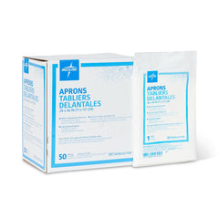 APRON,POLY,28X46,PULLOVER,MIDWT,WHITE