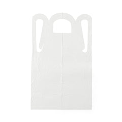 APRON,POLY,28X46,PULLOVER,MIDWT,WHITE