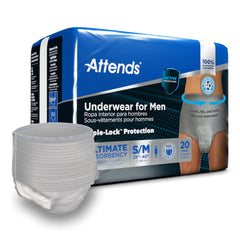 Attends® Discreet Men's Underwear, Level 5, Small / Medium
