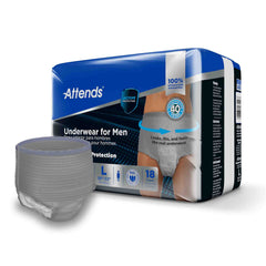 Attends® Discreet Men's Underwear, Level 5, Large / X-Large