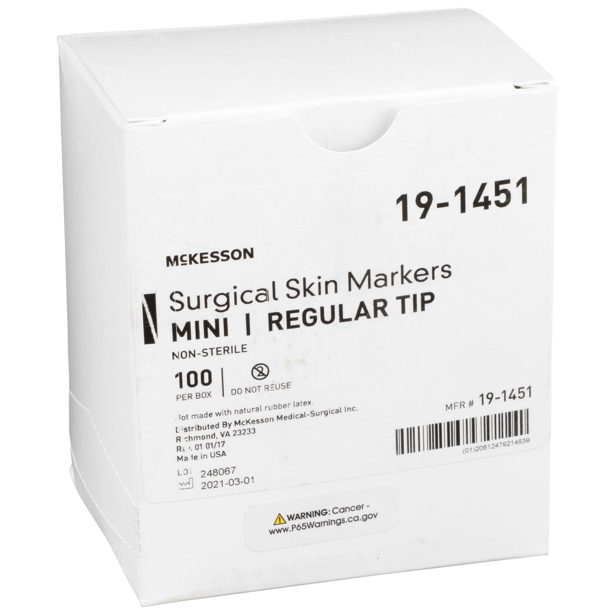 McKesson Surgical Skin Marker, Violet Ink, Mini Size, 100 Count