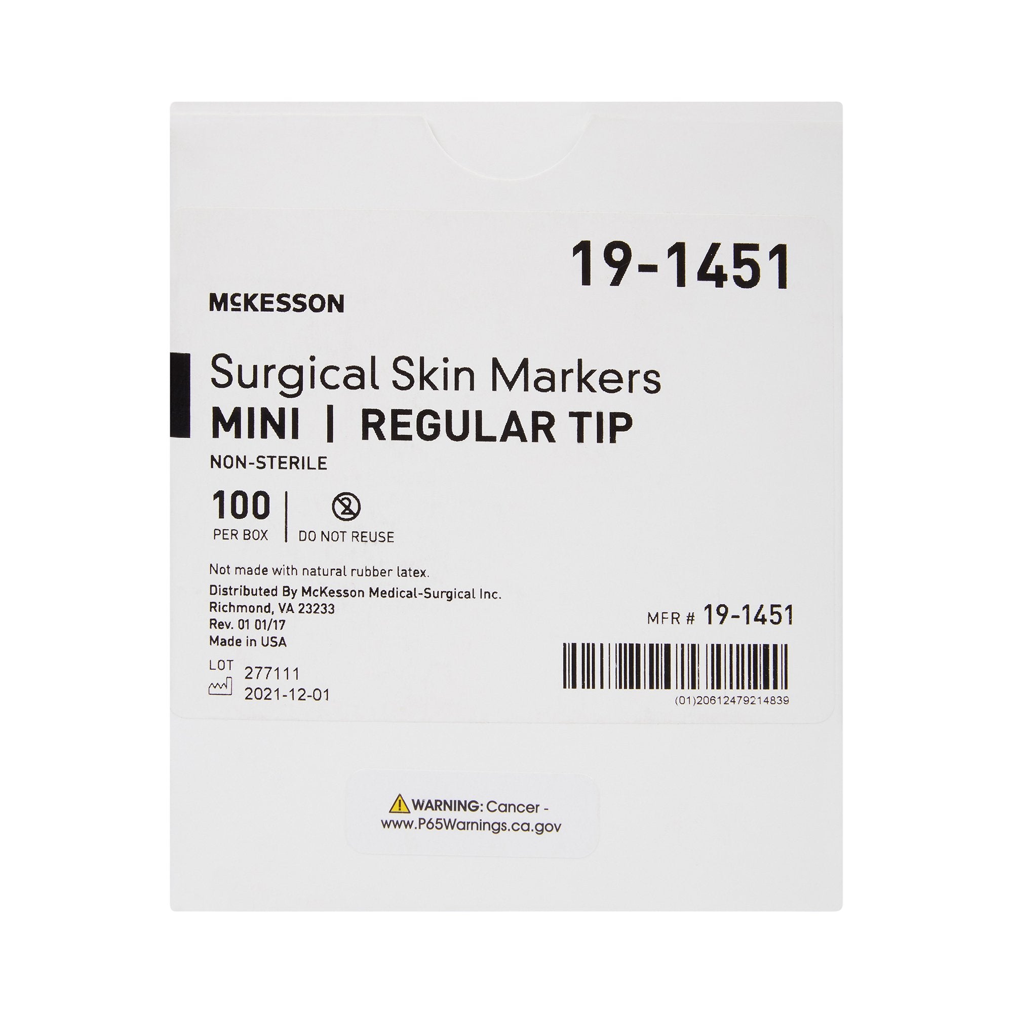 McKesson Surgical Skin Marker, Violet Ink, Mini Size, 100 Count