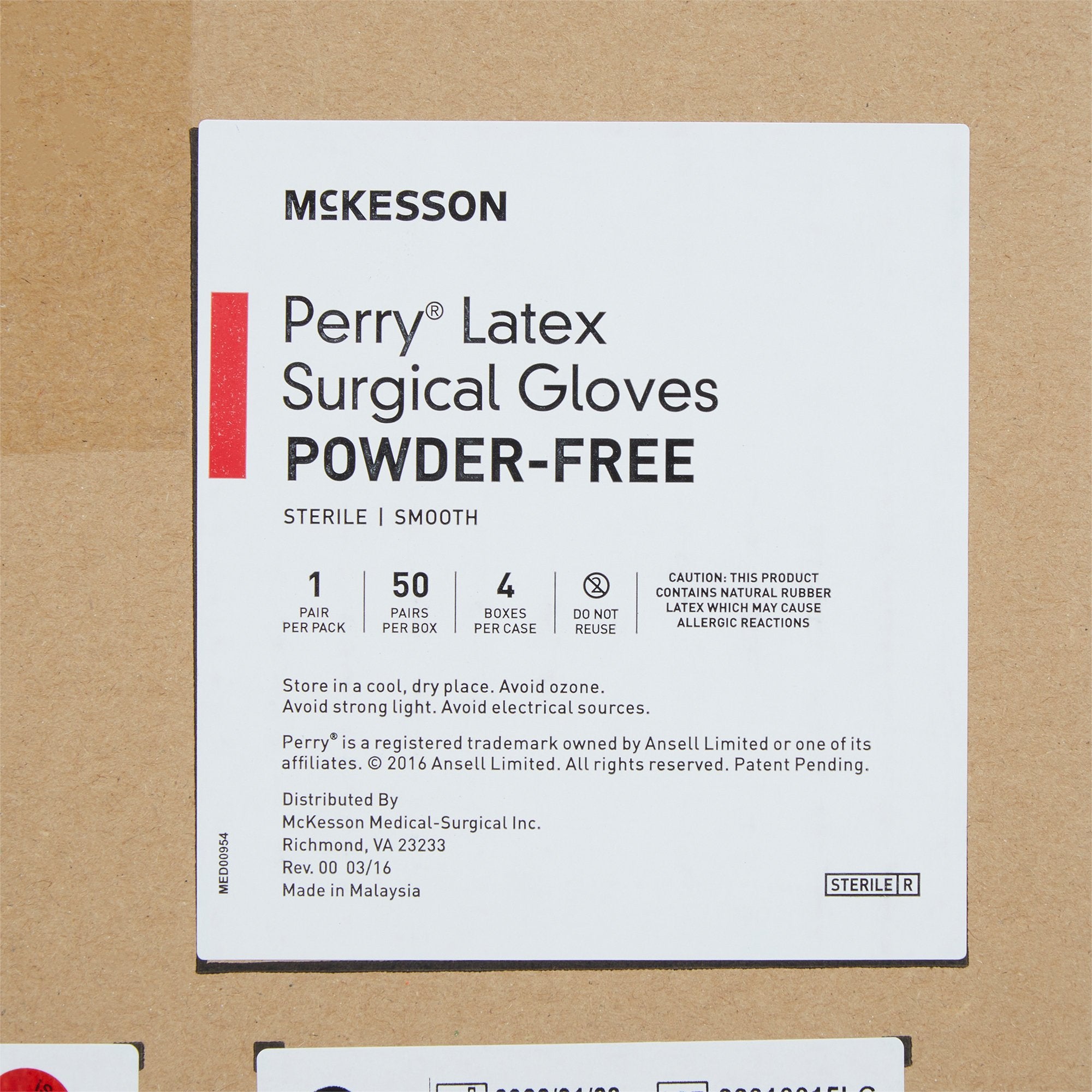 McKesson Perry® Performance Plus Surgical Glove, Size 6, Cream