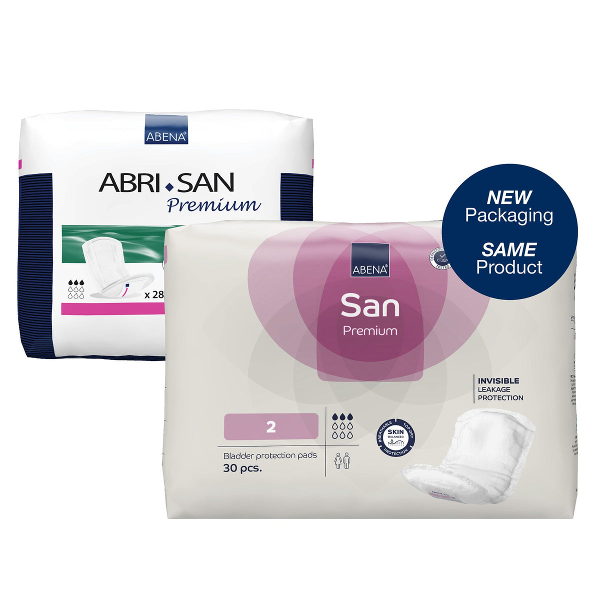 Abri-San Premium 2 Bladder Control Pad, 10-Inch Length