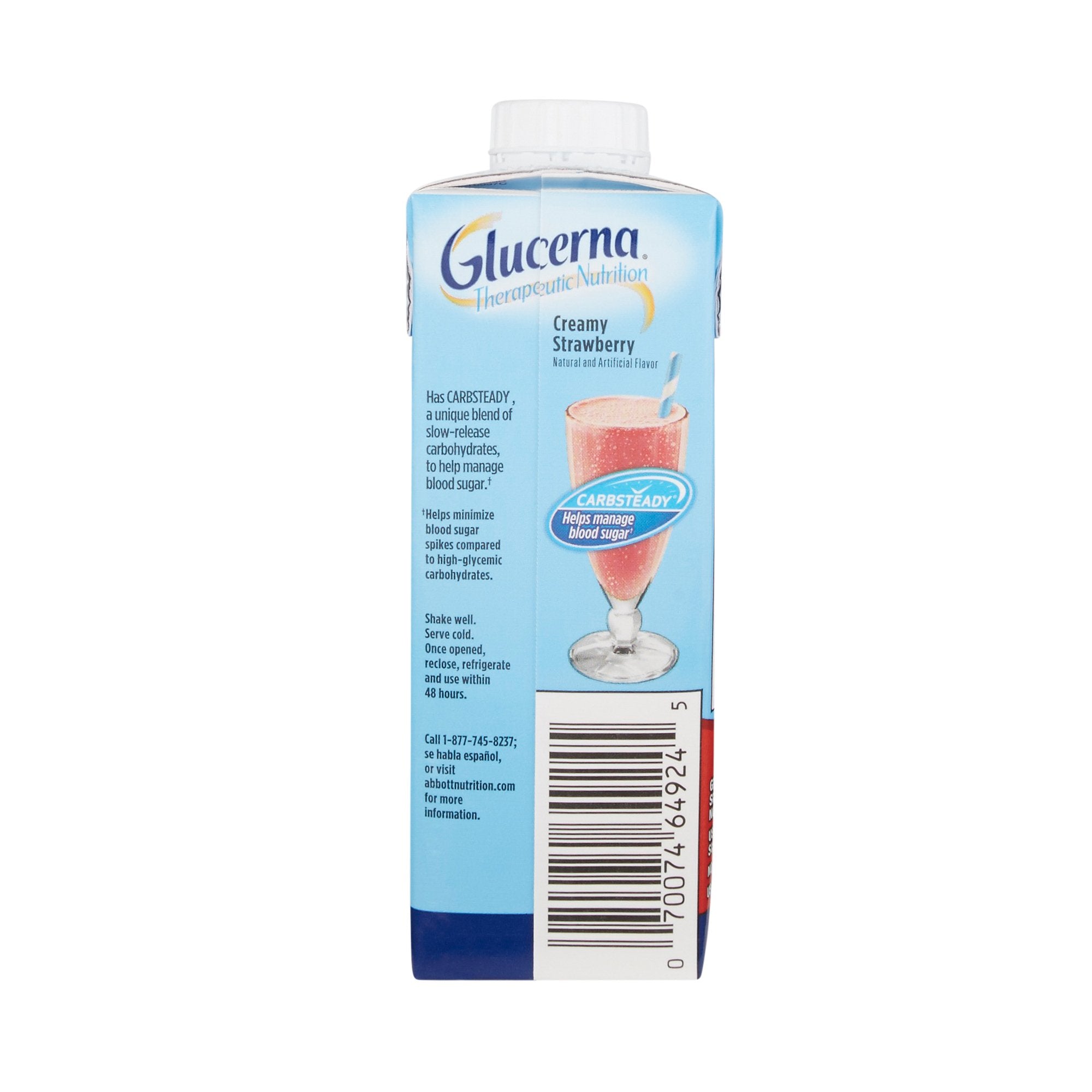 Glucerna® Therapeutic Nutrition Shake Strawberry Oral Supplement, 8 fl. oz. Carton