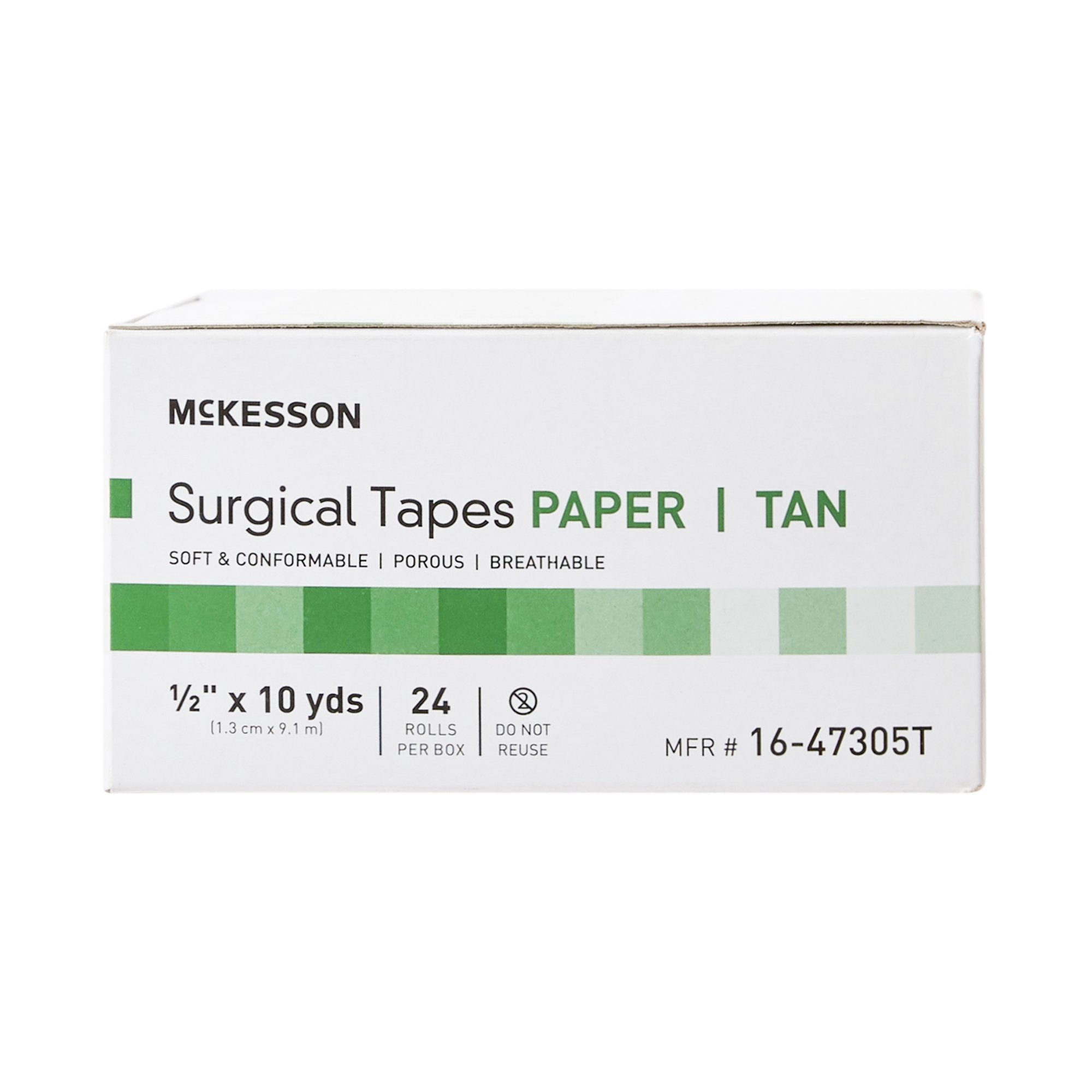 McKesson Paper Medical Tape, 1/2 Inch x 10 Yard, Tan