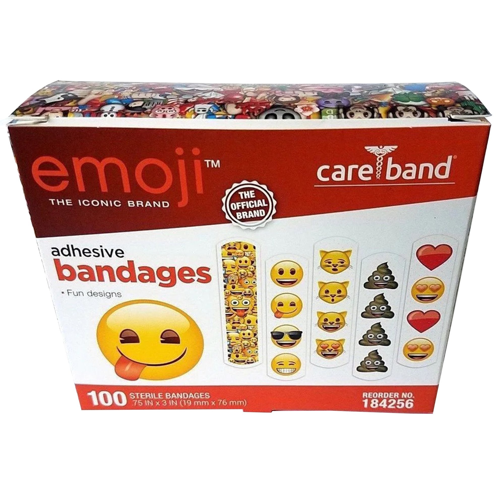 Emoji Adhesive Strip, Â¾ x 3 Inch