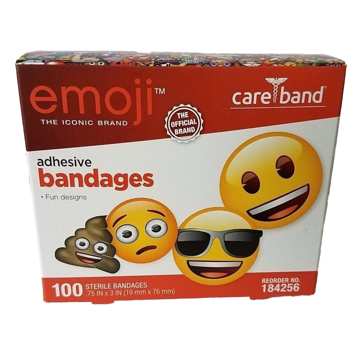 Emoji Adhesive Strip, Â¾ x 3 Inch