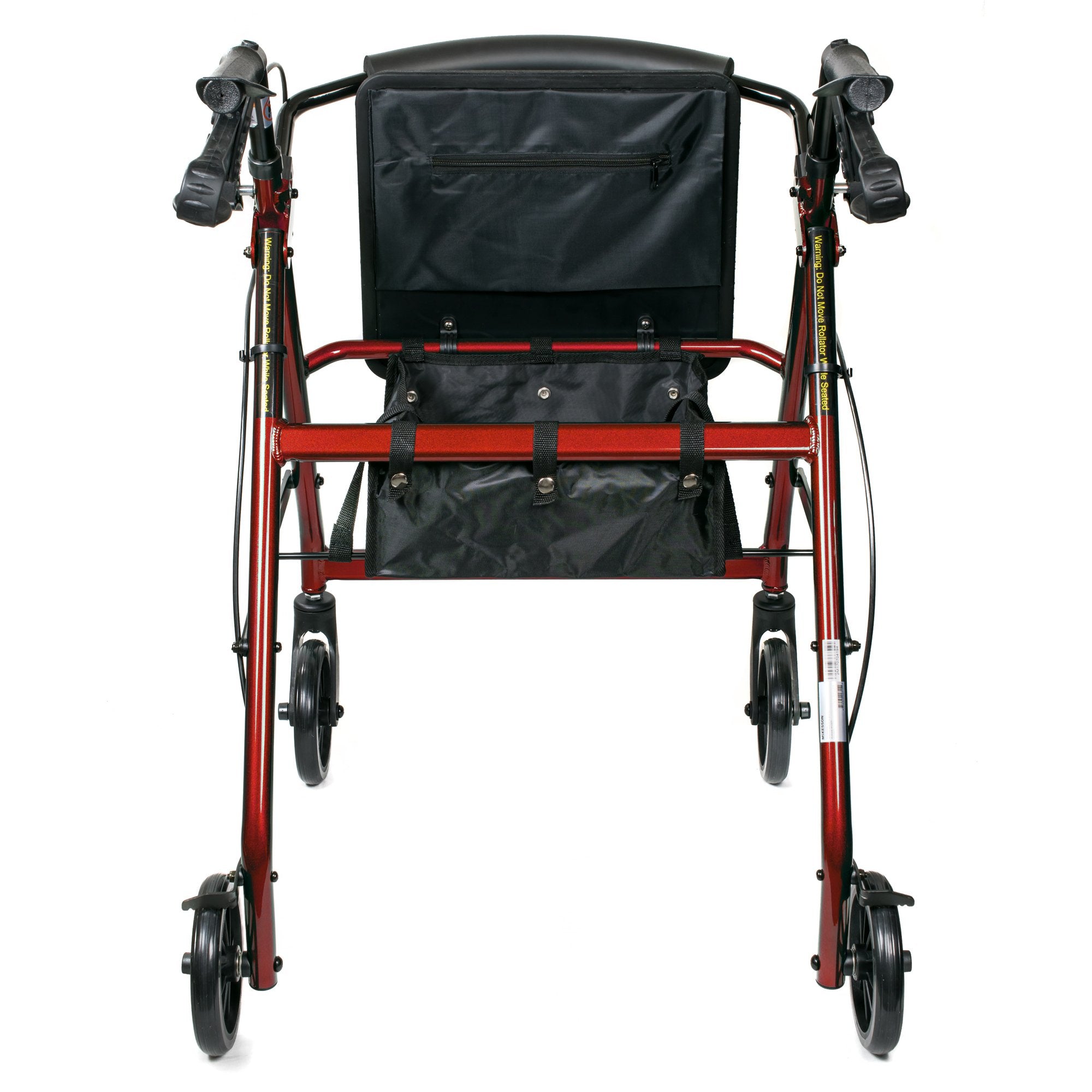McKesson Folding Aluminum 4-Wheel Rollator, Red