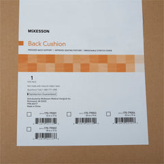 McKesson Back Support Cushion, 18W X 17D Inch, Black