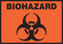 Accuform Signs Biohazard Pre-Printed Label, 3-1/2 x 5 Inch
