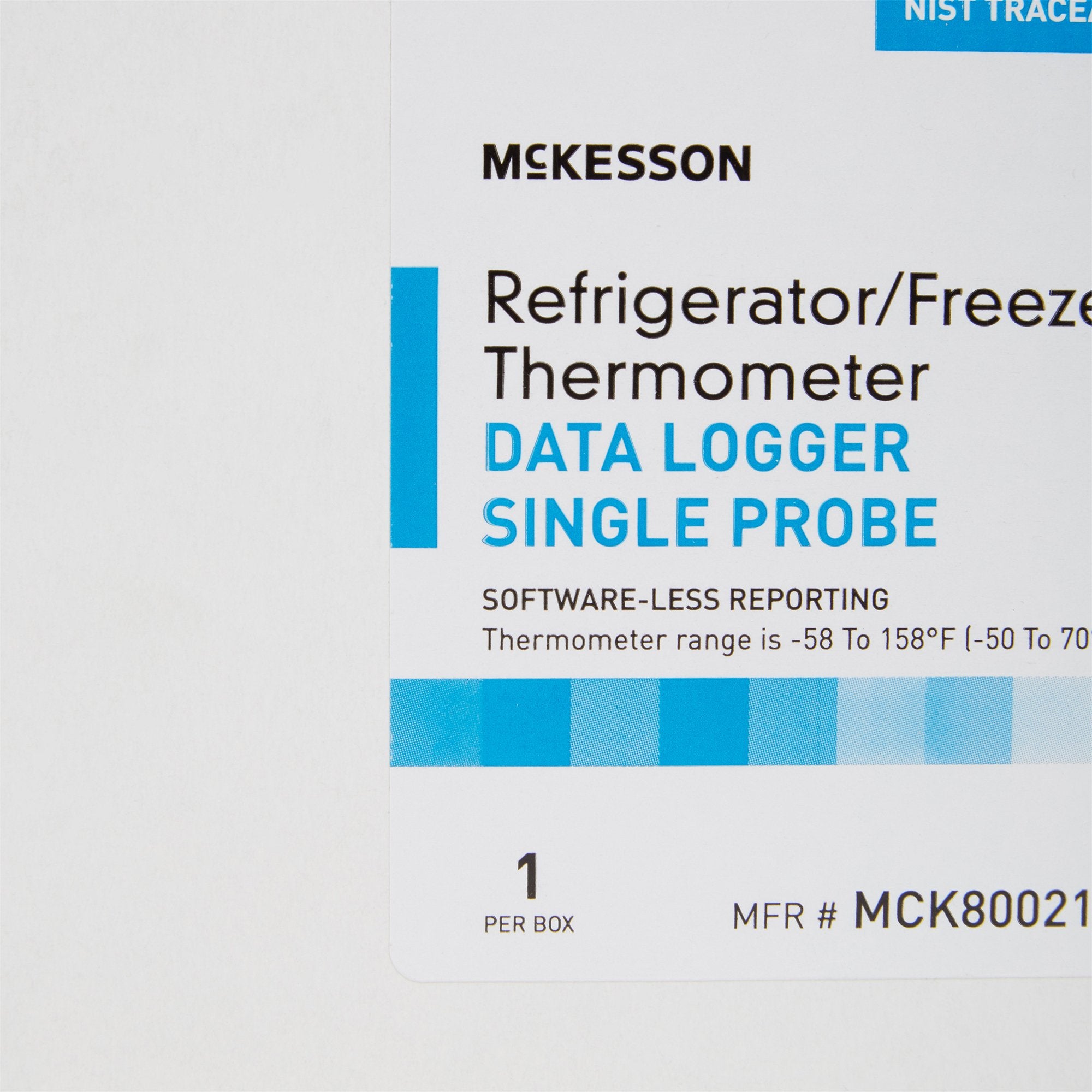 McKesson Datalogging Refrigerator / Freezer Thermometer, Digital Display, -58Â° to +158Â°F (-50Â° to +70Â°C)